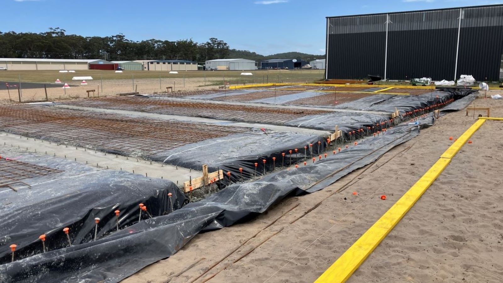 Image The building foundations for the Moruya Shellfish Hatchery.