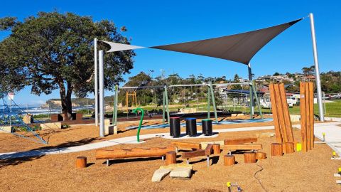 Some of the upgraded playground at Malua Bay Beach Reserve
