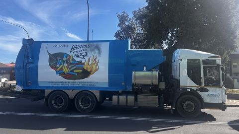 Eurobodalla waste collection truck.
